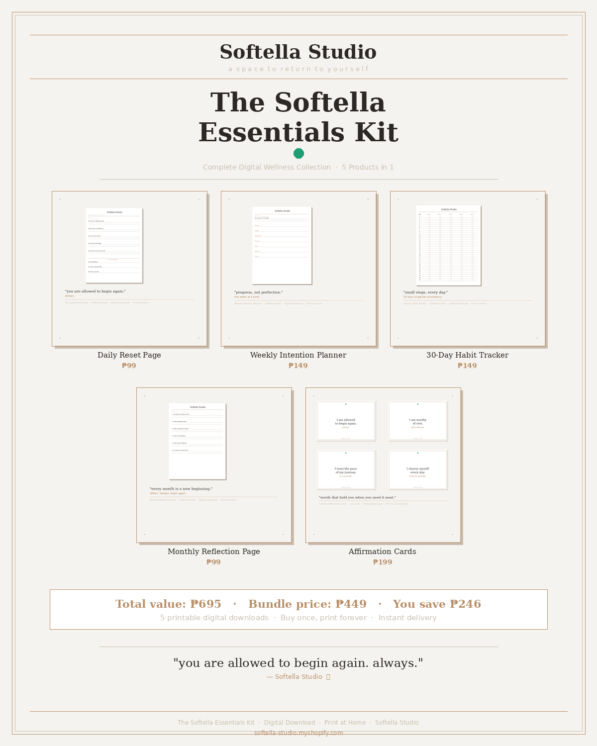 The Softella Essentials Kit — Complete Digital Collection