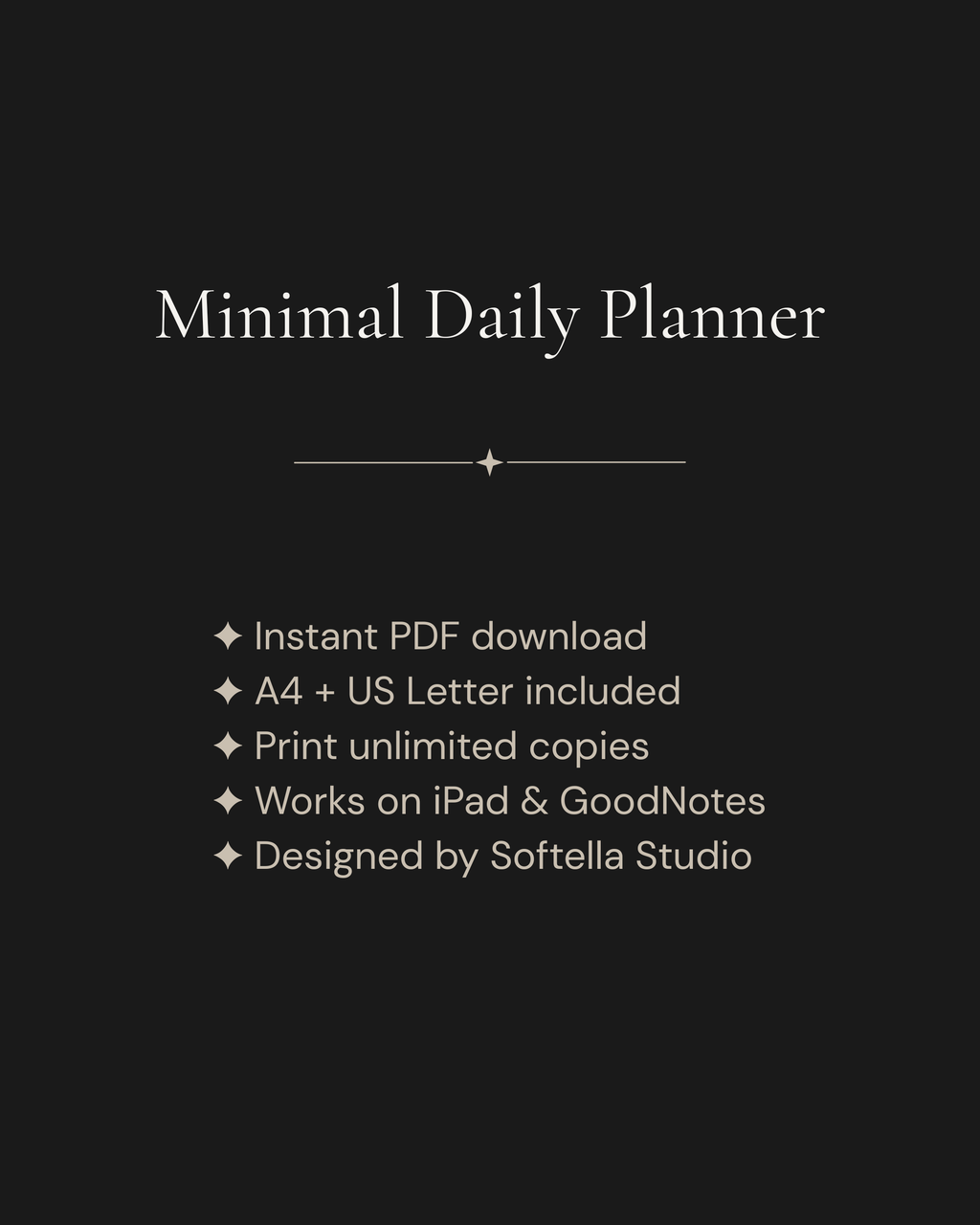 Minimal Daily Planner